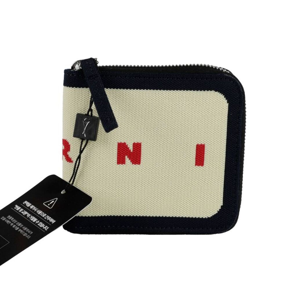 Logo Knit Zipper Wallet - Picture 2 of 9
